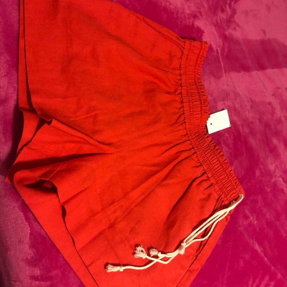 Jcrew orange flared shorts - Picture 2 of 4